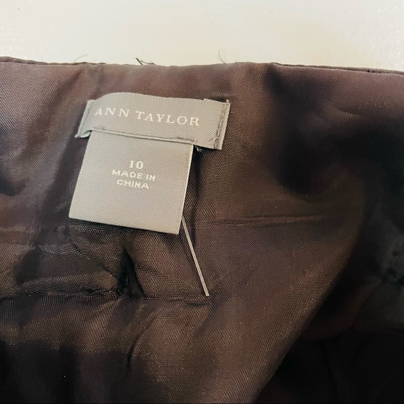 ann Taylor dress brown strapless size 10 - Picture 7 of 11